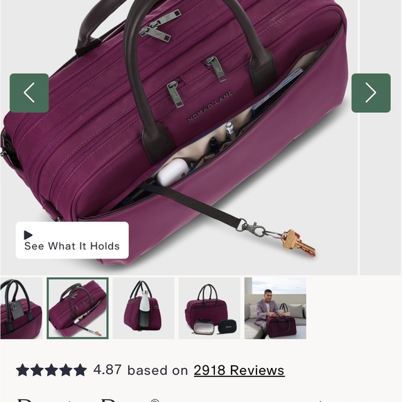 NWOT Nomad Lane Bento Bag - Venetian Violet - Picture 13 of 16